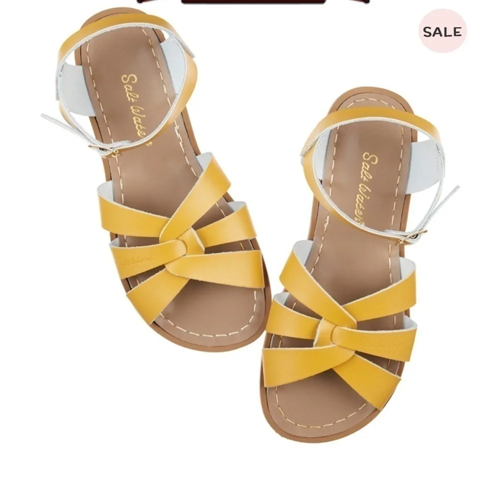Salt Water Original toddler Sandals - Mustard 5 NWOT